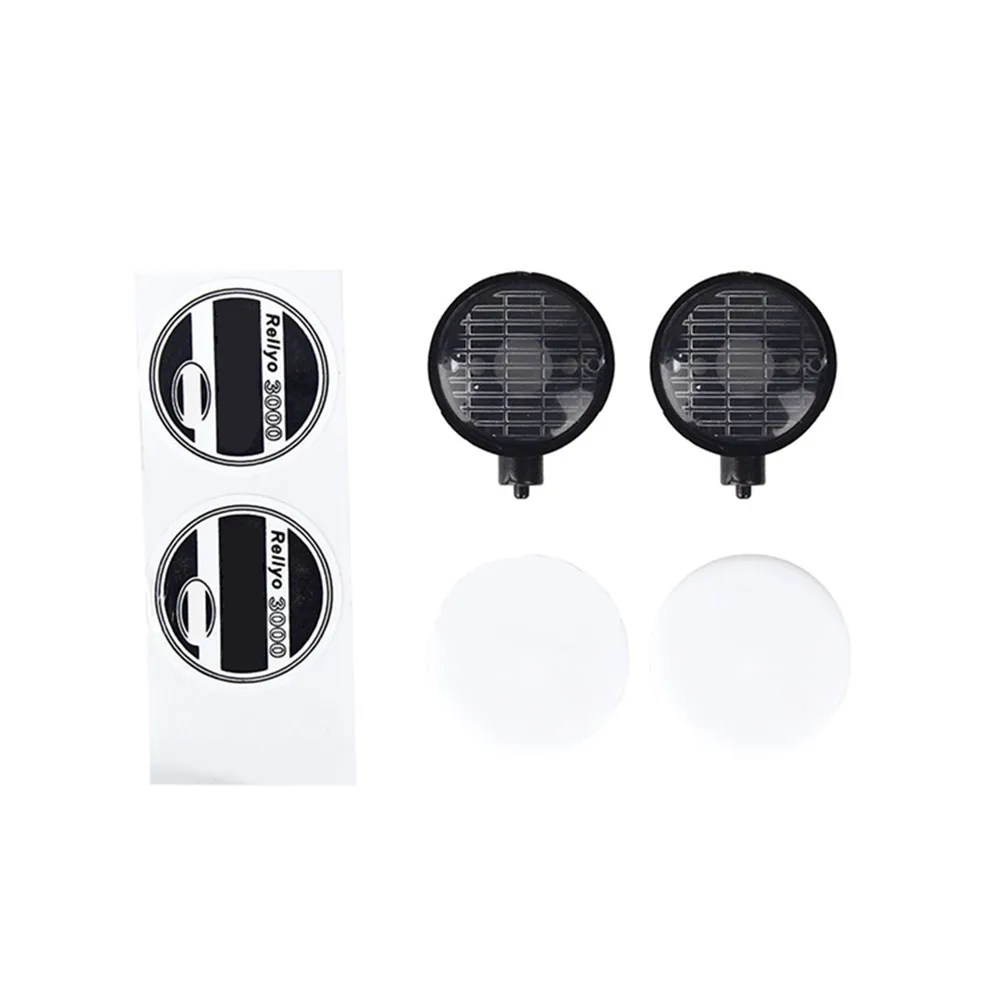 Searchlight Led Lights with Hella Round Light Cover for 1/10 Tamiya Grasshopper 2 TRX4 SCX10 D90 RC Car Parts Accessories | Игрушки и