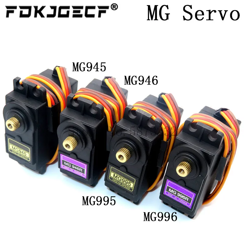 Сервоприводы Digital MG995 MG996R MG996 MG946 MG946R MG945, металлическая Шестерня сервопривода для модели вертолета, лодки для Arduino UNO, для самостоятельной сборки