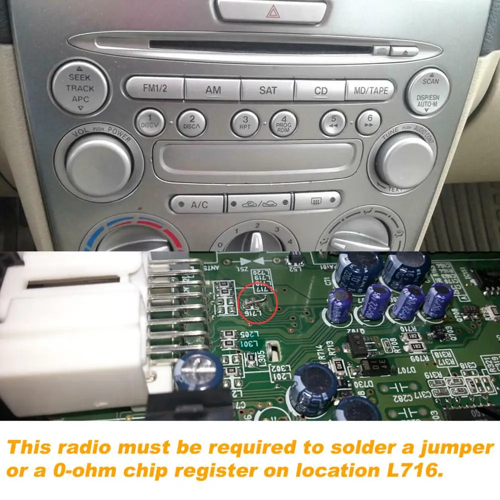 Moonet автомобильный аудио MP3 AUX USB адаптер 3,5 мм AUX Интерфейс cd-чейнджер для Mazda 3 5 6 323 CX7 MPV RX8 QX023