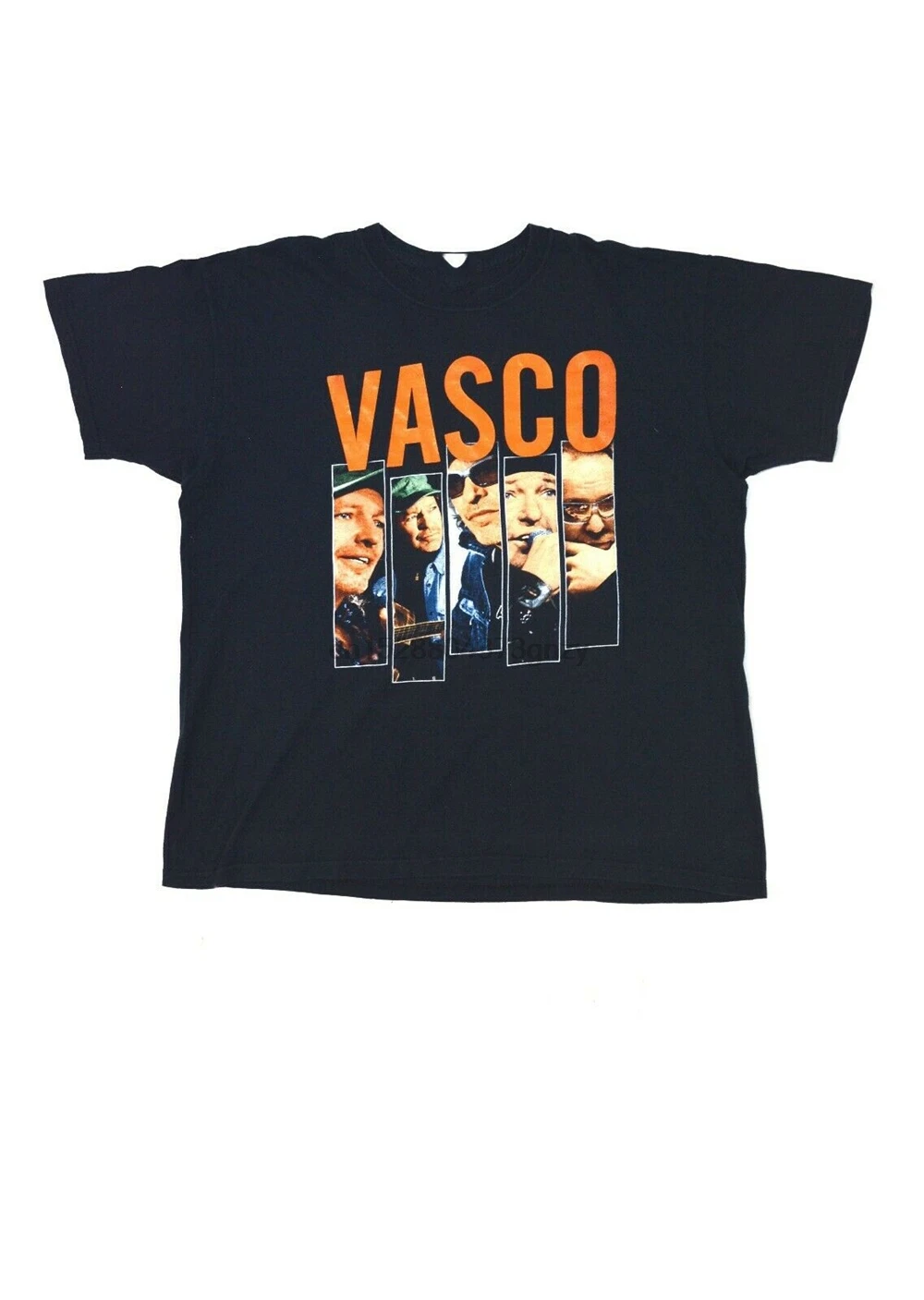 

Vintage Vasco Rossi Tour Merch T-Shirt Black Size MenS Xl Street Wear Fashion Tee Shirt