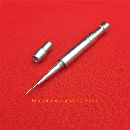1set - 1.2mm Высокое качество, имплантированные вручную инструменты для посадки волос бровей, инструмент для трансплантации волос, ручка для укладки волос - Цвет: 1set - 1.2mm