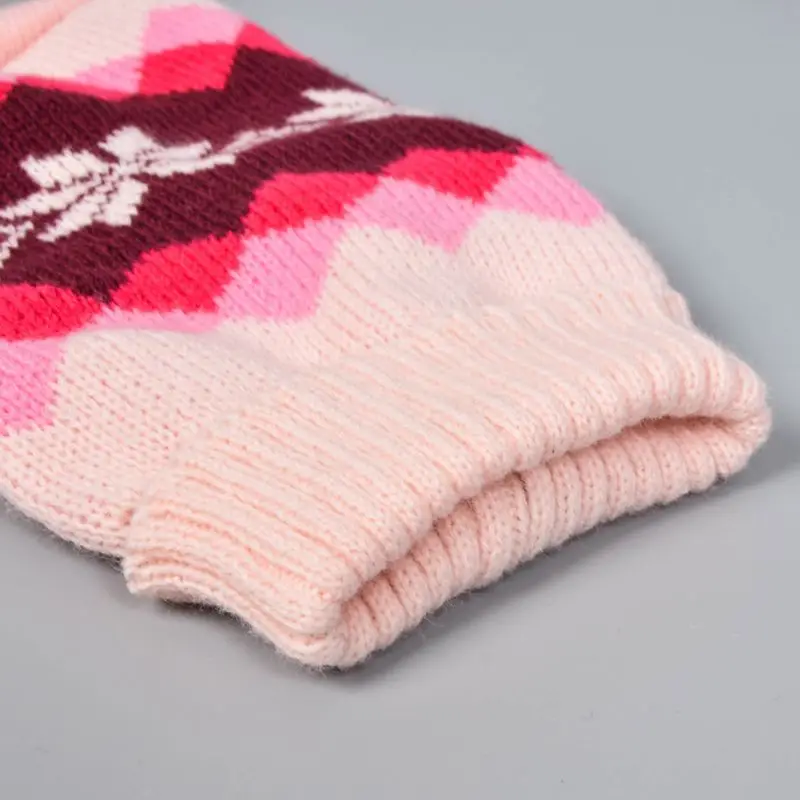 

JW-Knitted Multicolored Rhombus Pattern Pet Sweater Small Medium Dogs Autumn Winter Costume
