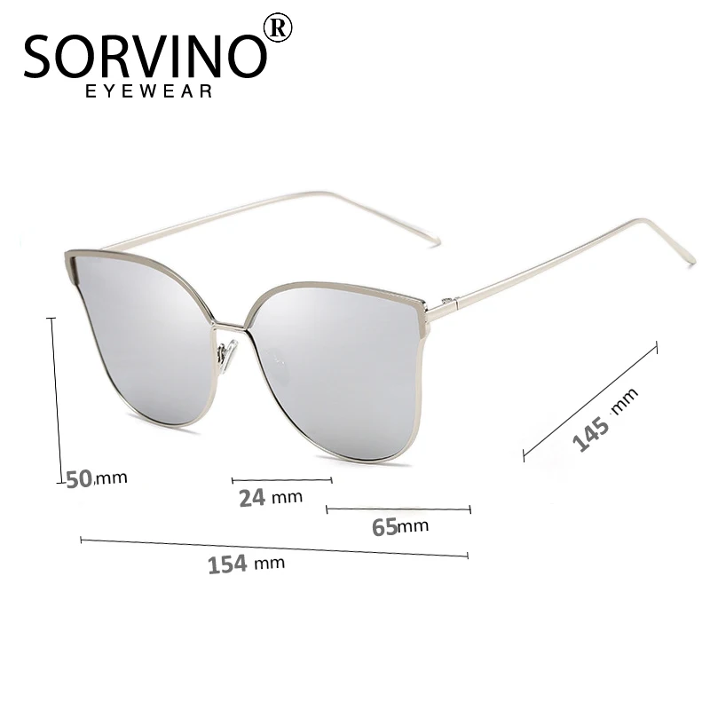 SORVINO Винтажные Солнцезащитные очки кошачий глаз для женщин 2020 Роскошные