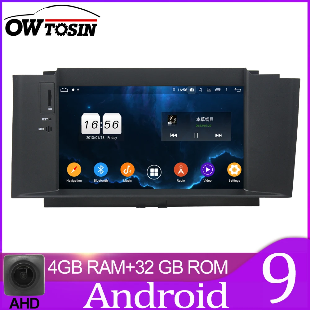 Owtosin автомобиль радио мультимедиа видео плеер навигации GPS Android 9 0 для Citroen C4 C4L DS4