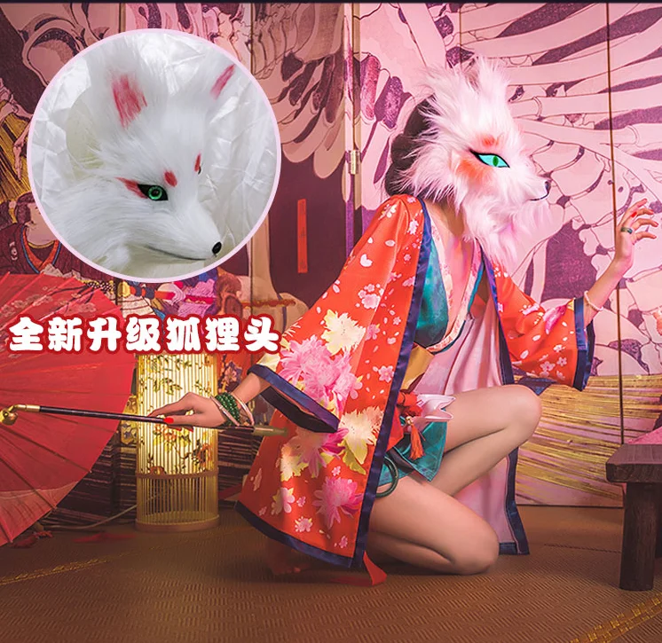 Женский костюм-кимоно в стиле аниме с героями мультфильмов