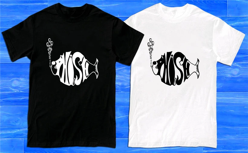 Фиш музыкальная рок группа Альбом Логотип Мужская Футболка размер S до 2Xl подарок