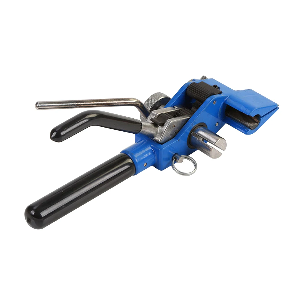 

Stainless Steel Cable Tie Fasten Tool with Adjustab Tension Metal Zip Tie Cutter Handle Steel Ties Cutting Fastening Tool