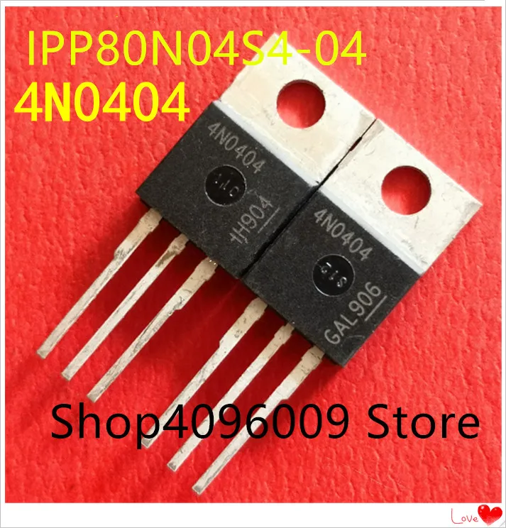 

NEW 10PCS/LOT IPP80N04S4-04 4N0404 TO-220