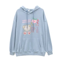 japanese lolita style women sweatshirts rabbit ears hoodies loose pullovers 2022 spring and autumn thin sectiontop y2k clothes