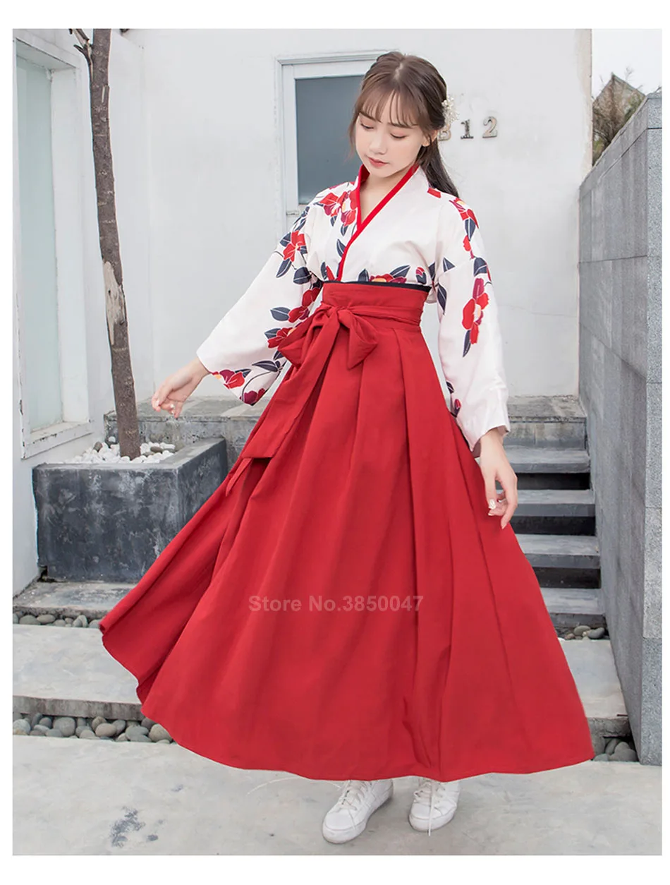 Китайское платье Hanfu, традиционный костюм, длинное платье с цветочным рисунком, древнее народное Новогоднее платье для женщин, косплей на Хэллоуин, новогодние вечерние платья