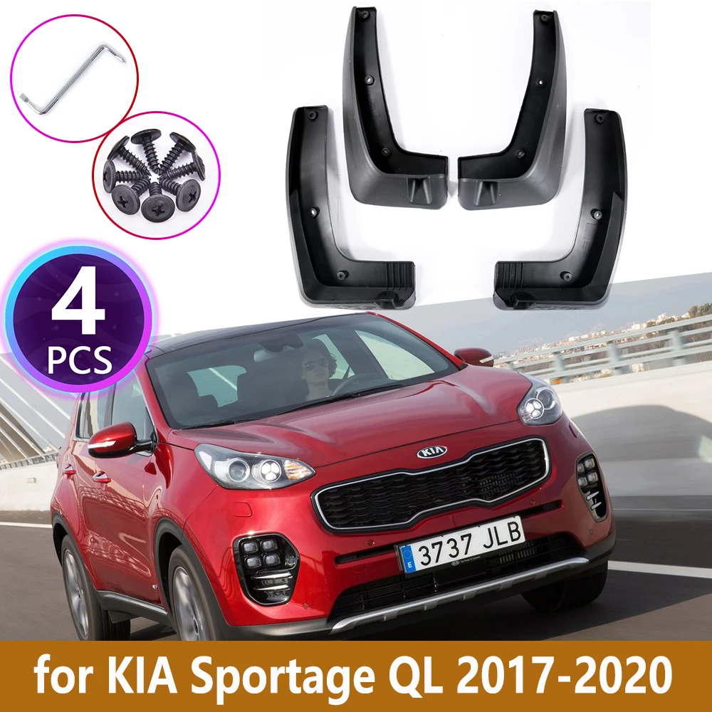 4 шт. Автомобильные Брызговики для Kia Sportage 2017 2018 2019 QL крыло брызговиков передние и