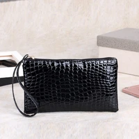 pu leather wallet for women fashion casual clutch bag ladies zipper wristlet purses passport money coin card holder phone pouch