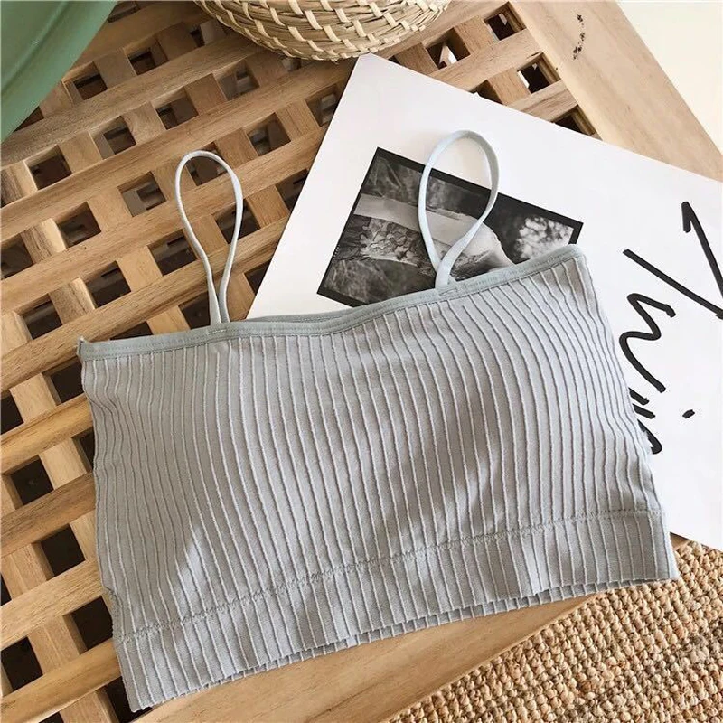 Кроп-Топ женский однотонный летний классический короткий топ пикантная уличная