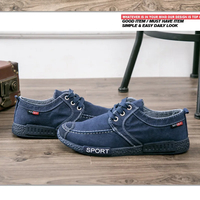 

Spring men's canvas shoes men's sports casual shoes board shoes Korea version of the trend with running shoes