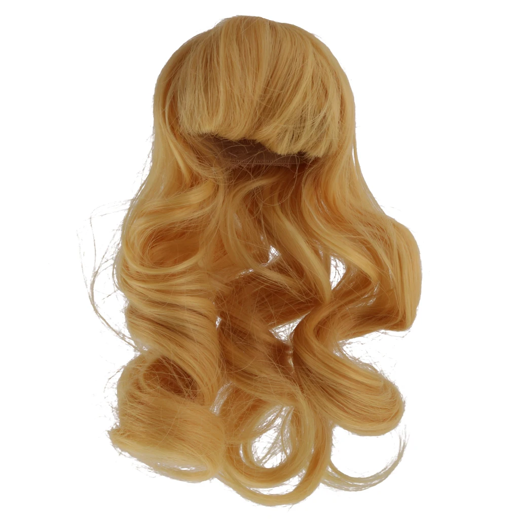 

Curly Wig Hairpiece Hair ACCSS For 1/4 1/6 BJD SD DOD DOC KID Dollfie Dolls