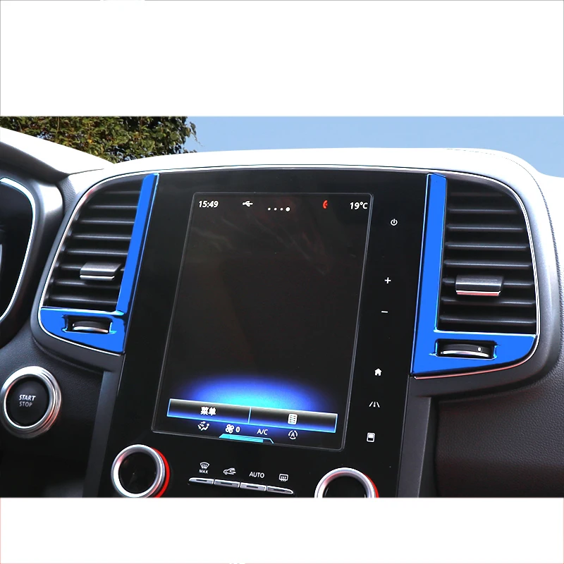 Lsrtw2017 нержавеющая сталь приборной панели автомобиля vent Планки для renault koleos 2016 2017