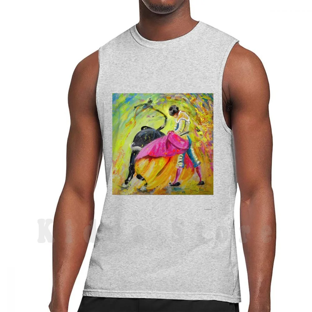 Коррида в неоновый светильник 01 Топы на бретельках жилет 100% хлопок Животные
