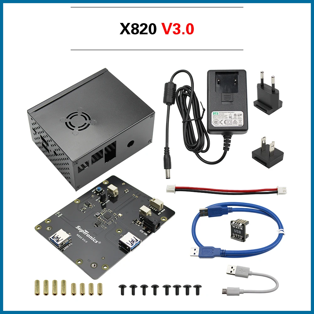 Raspberry Pi 2 5 &quotжесткого диска SATA HDD/SSD хранения Плата расширения X820 V3.0 USB 3 0 мобильный