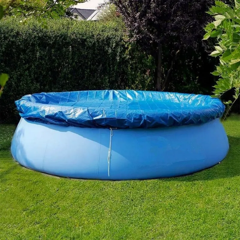 

Swimming Pool Cover Cloth PE Tarpaulin Waterproof Rain Cloth Dust Cover 183cm Pool Cover Cloth Diameter 210cm
