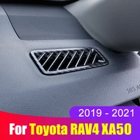 car dashboard air conditioning outlet vent frame trim cover sticker for toyota rav4 rav 4 2019 2020 2021 2022 xa50 accessories