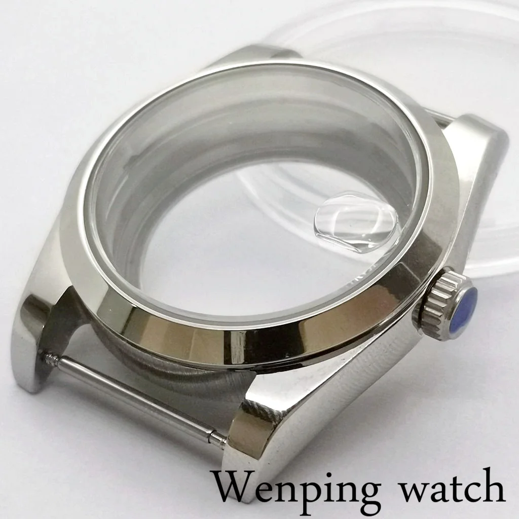 

New 36mm sapphire crystal polished bezel case is suitable for NH35A NH36A ETA 2836 MIYOTA 8215 MINGZHU DG 2813