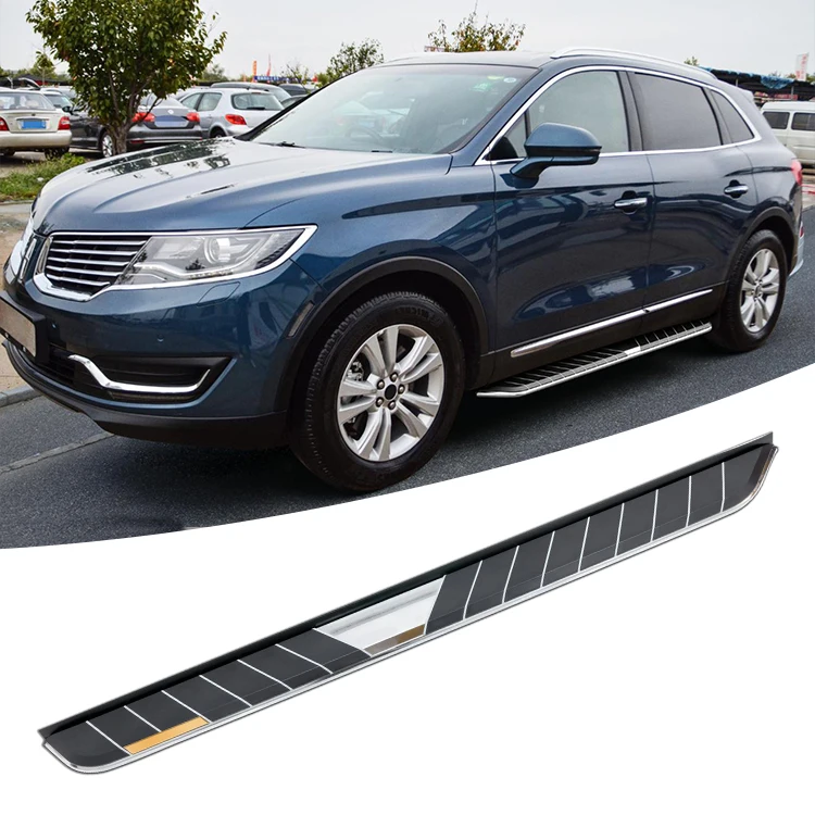 

2 шт., подходит для Lincoln MKX 2015-2019, фиксированные беговые доски, боковая ступень, защита платформы Nerf Bar