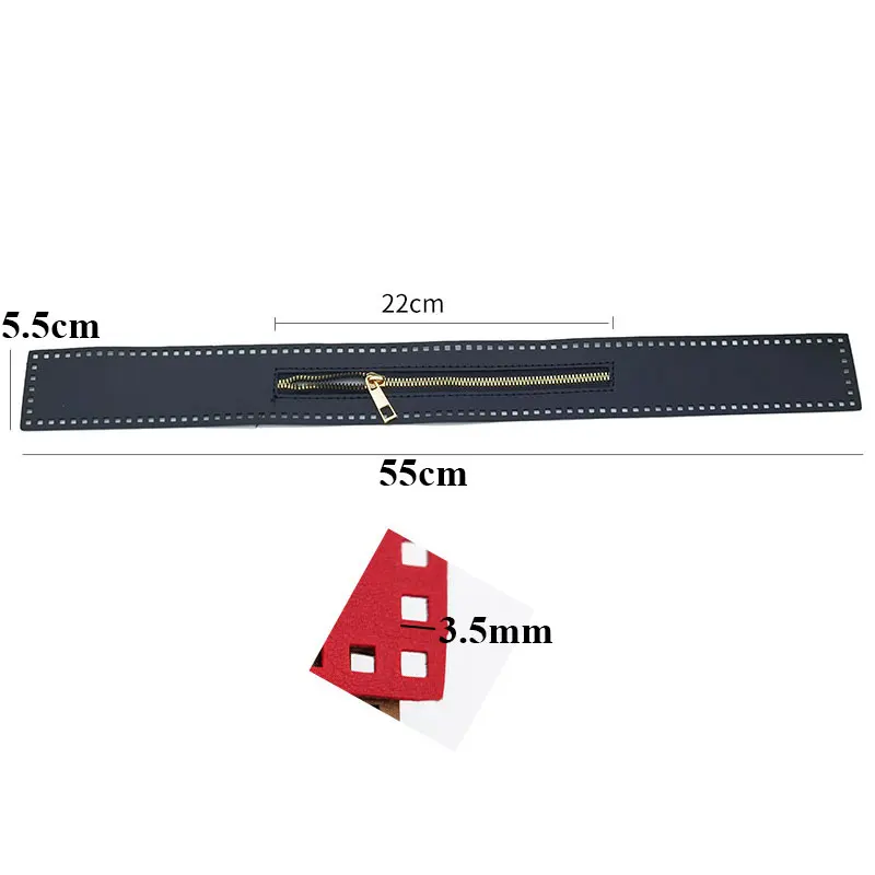 1PCS DIY Zipper For Woven Bag Hardware PU Leather Zipper Sewing Accessories 55cm Metal Zipper For Clothes Shoes Supplies