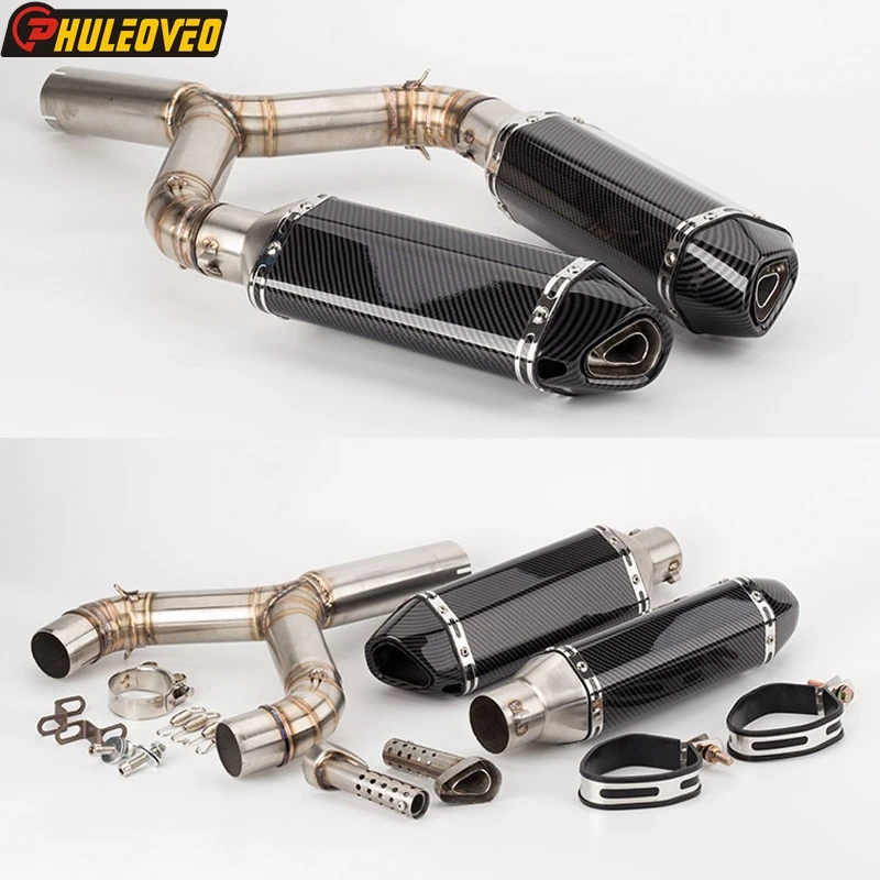 For Aprilia SHIVER 750 2008-16 Motorcycle Exhaust Muffler System Stainless Steel Motorbike Muffler Escape for Aprilia Shiver 750