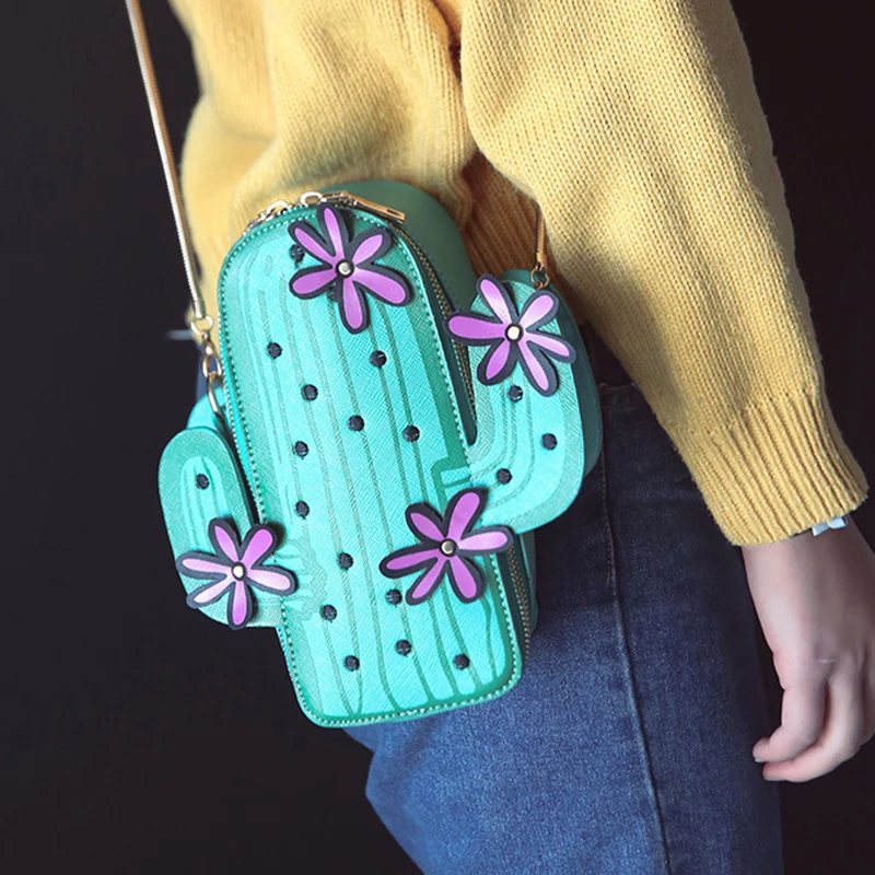 Кошелек &quotкактус&quot Модный креативный роскошный дизайн сумка через плечо