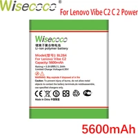 wisecoco bl264 5600mah 3 8v battery for lenovo vibe c2 c 2 power phone battery replacement tracking number