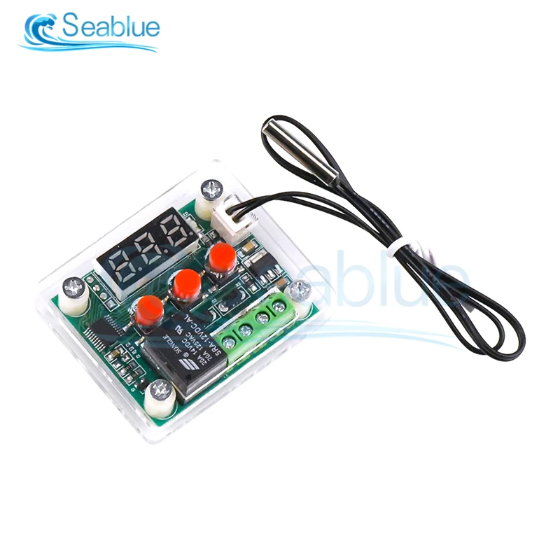 DC 5V 12V 24V AC 110 220V W1209 светодиодный цифровой термостат Температура контроллер