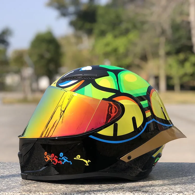 Шлем для езды на мотоцикле с изображением маленькой черепахи | Автомобили и