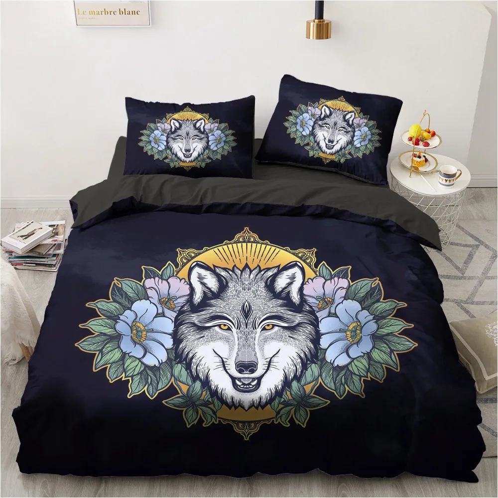 3D черный дизайн пользовательский чехол пододеяльник покрывало Комплект