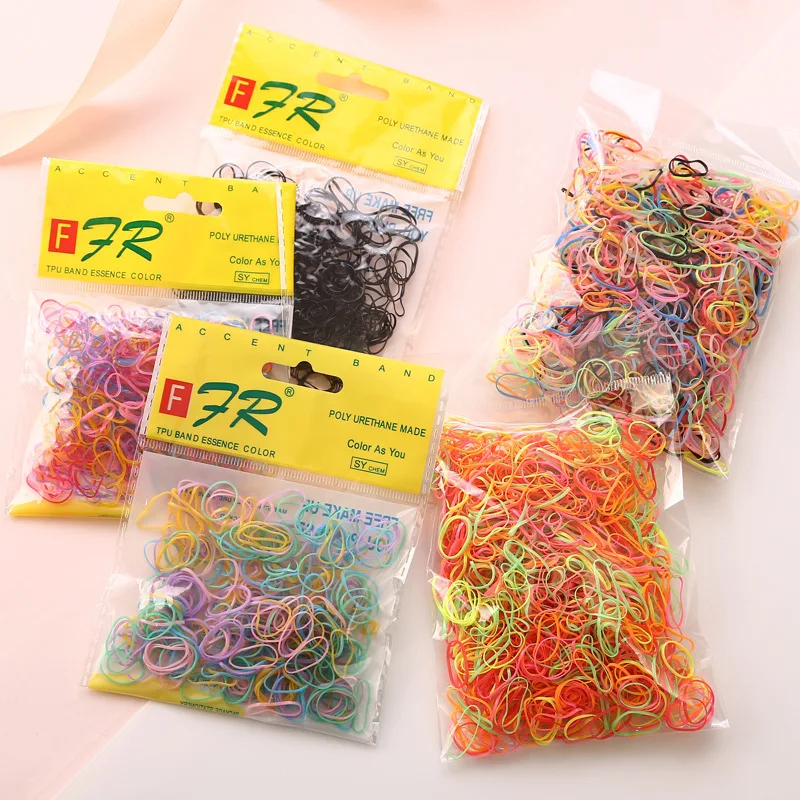 200/1000 шт./упаковка резинки для волос карамельных цветов | Аксессуары одежды