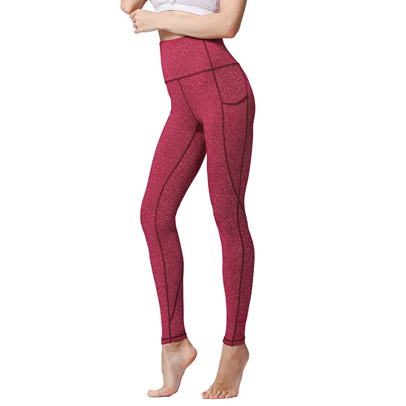 Новые однотонные штаны для йоги быстросохнущие эластичные спортивные брюки