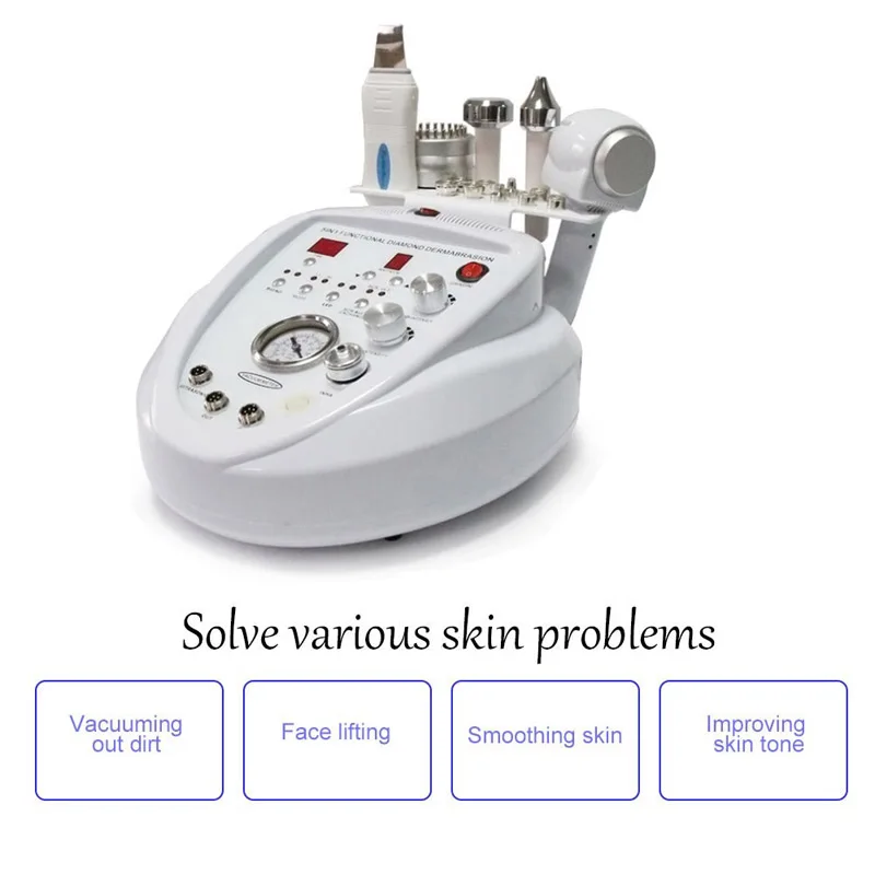 5 в 1 Алмазный пилинг дермабразия скребок для кожи микротоковая машина подтяжки