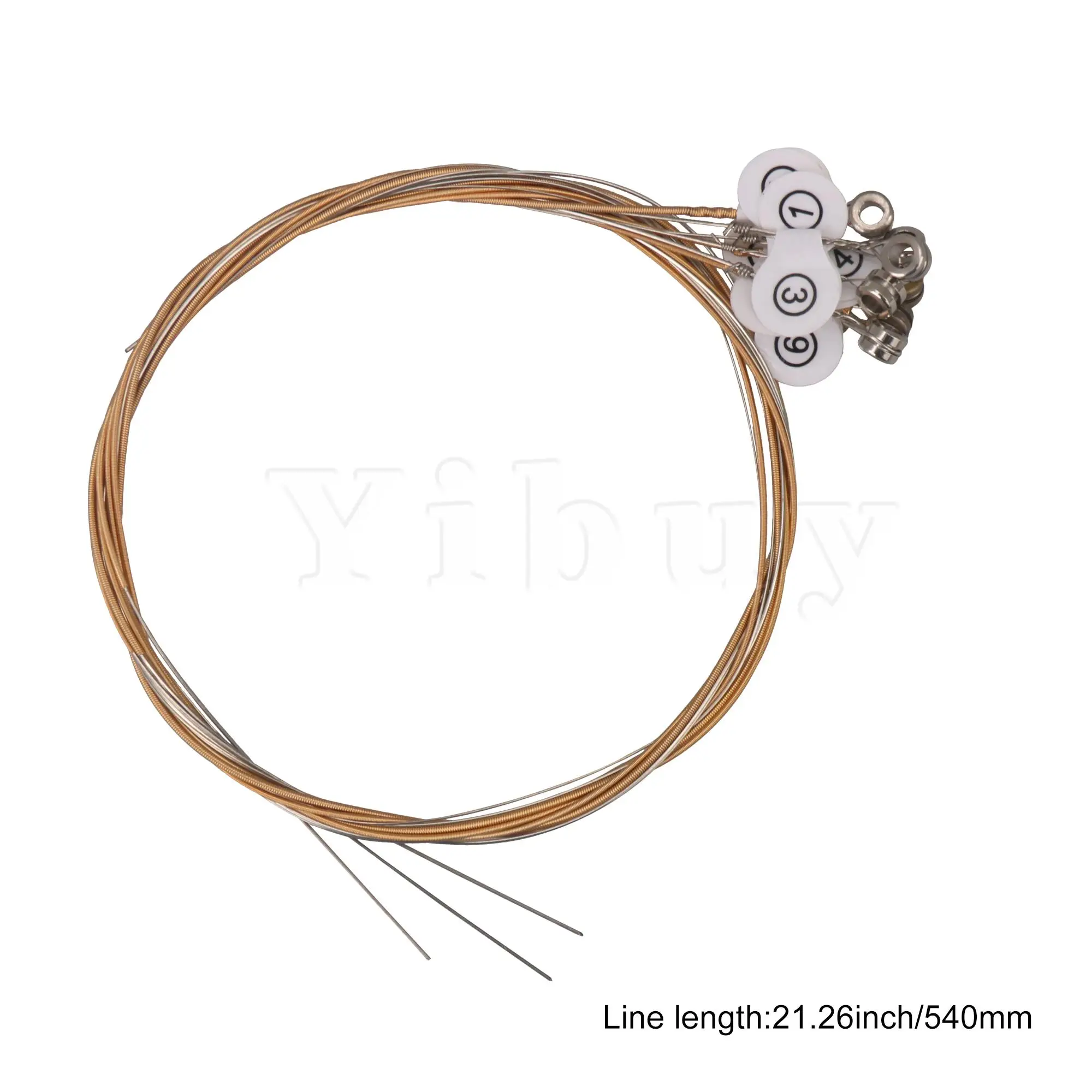 

Yibuy Steel Strings for Lyre Harp String Set Muical Instrument Part Set of 7