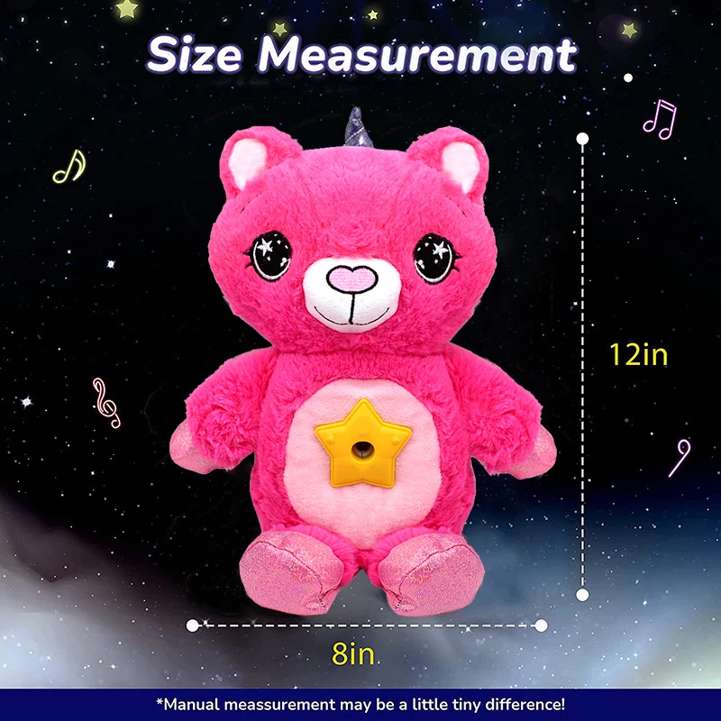 Проектор звездный Ночной светильник плюшевая игрушка в виде единорога проектор