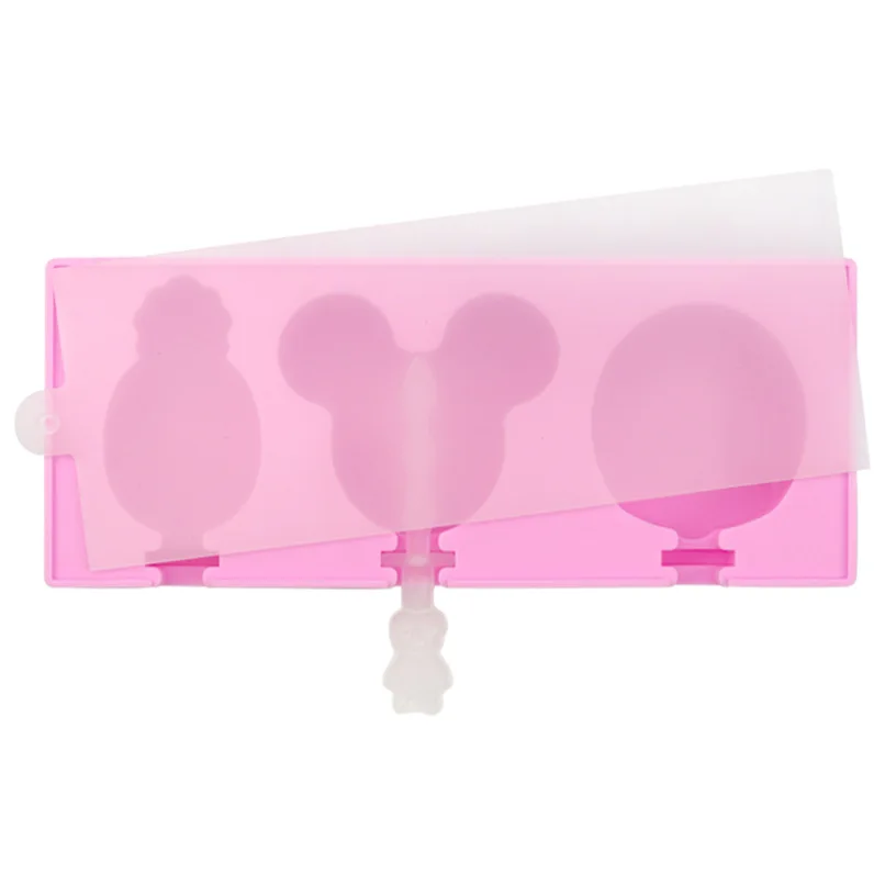 Креативная силиконовая форма для мороженого с 3 отверстиями фруктов DIY Форма