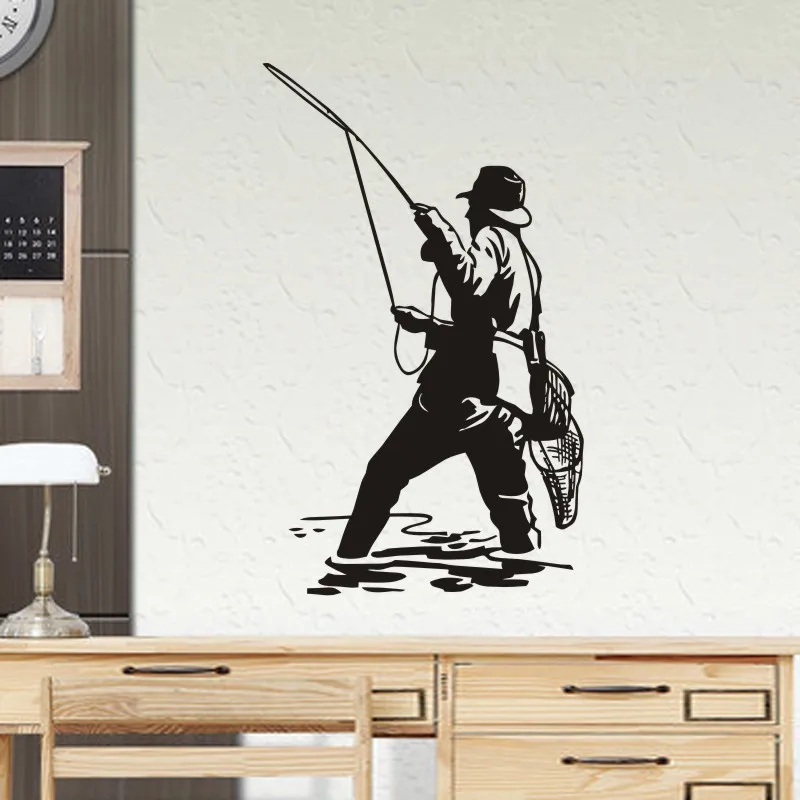 Наклейка для ловли нахлыстом наклейка магазина рыболовных крючков аквариума