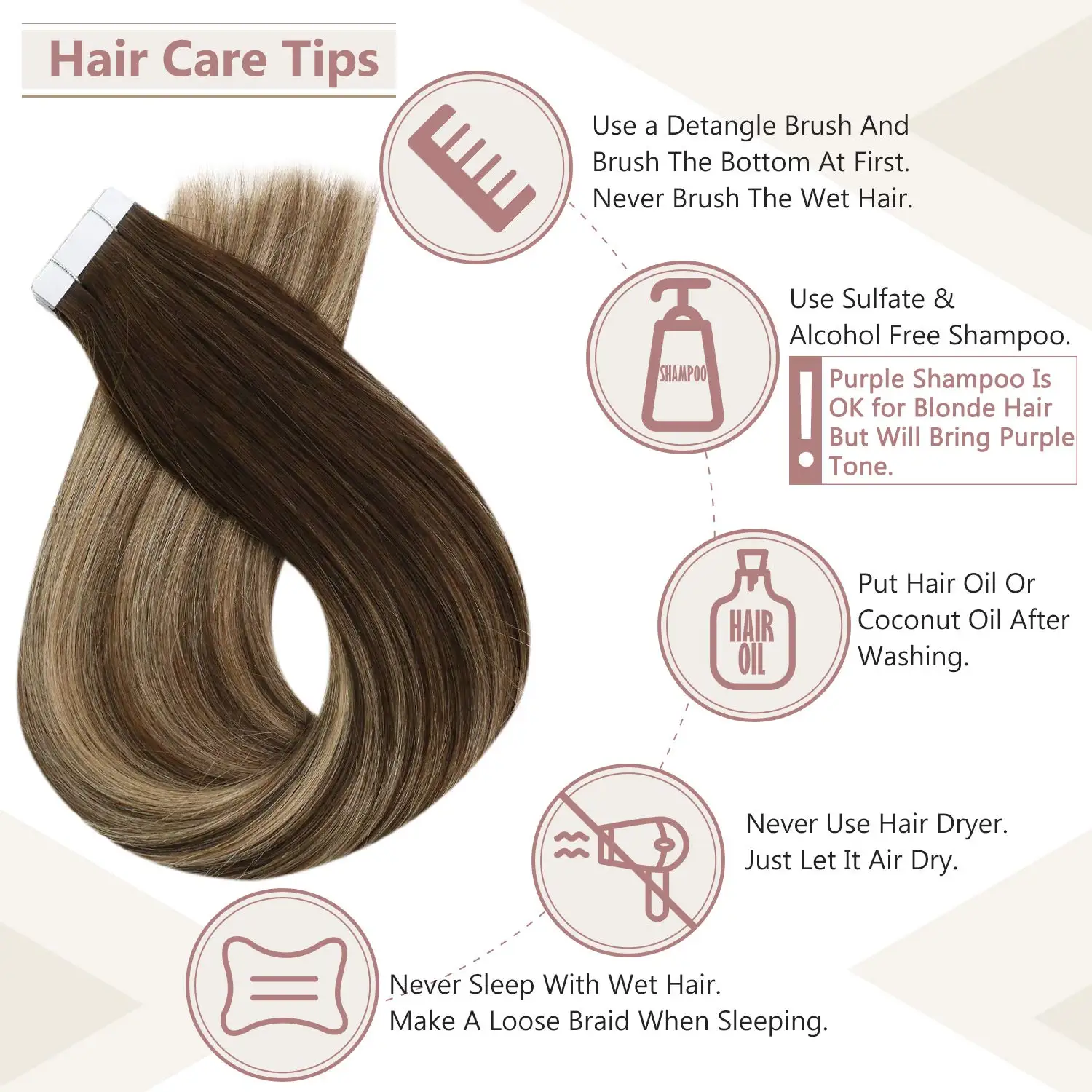 Полностью Сияющие натуральные человеческие волосы на ленте для наращивания