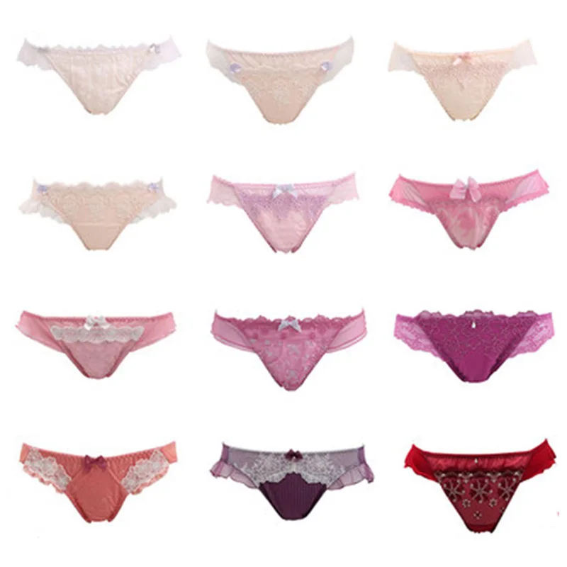 

5pcs/Lot Random Women Sexy Panties Seamless Briefs for women Underwear Female Lace Thong Ladies Cotton G-string