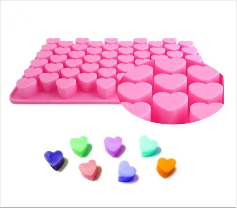 55 отверстий антипригарный силиконовый шоколадный торт любящее сердце в форме