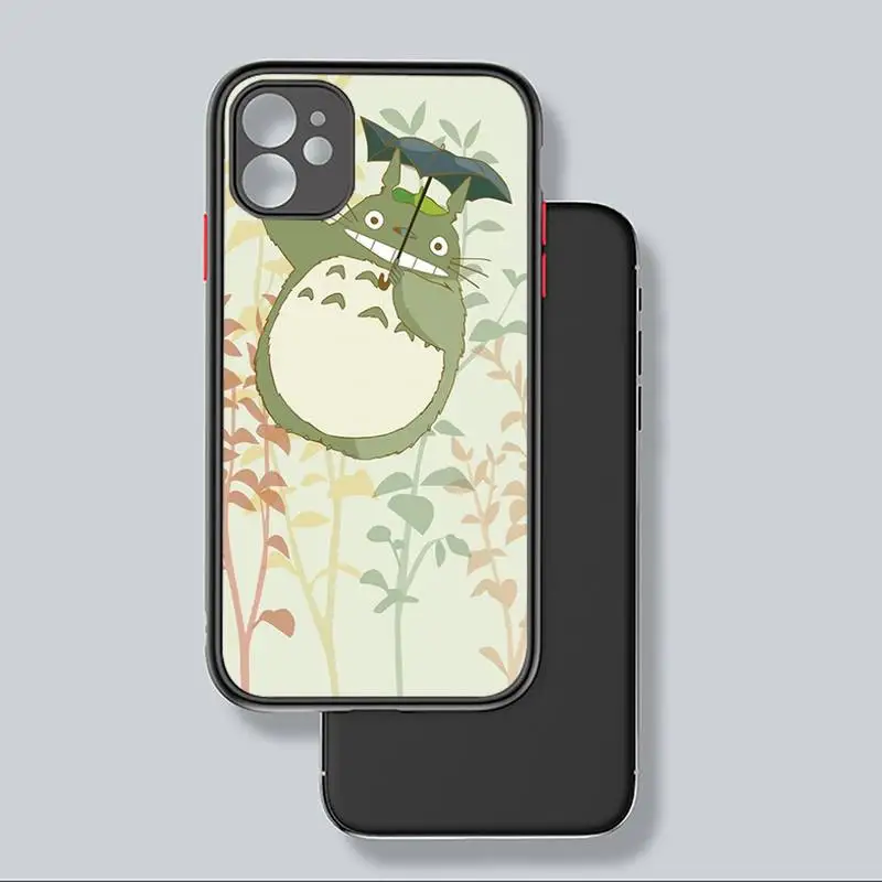 

Totoro Phone Case For iphone 12 11 8 7 plus mini x xs xr pro max matte transparent cover