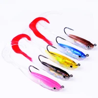 5 pcs 15g 10cm soft bait jig wobbler fishing lures japan shad swimbaits artificial bait jig head fly fishing silicon rubber fish