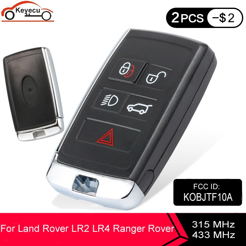 KEYECU 3 шт. обновленный 315 МГц/433 МГц ID46 чип для Land Rover LR2 LR4 Range Evoque /Sport kобъектф10 А|Ключ