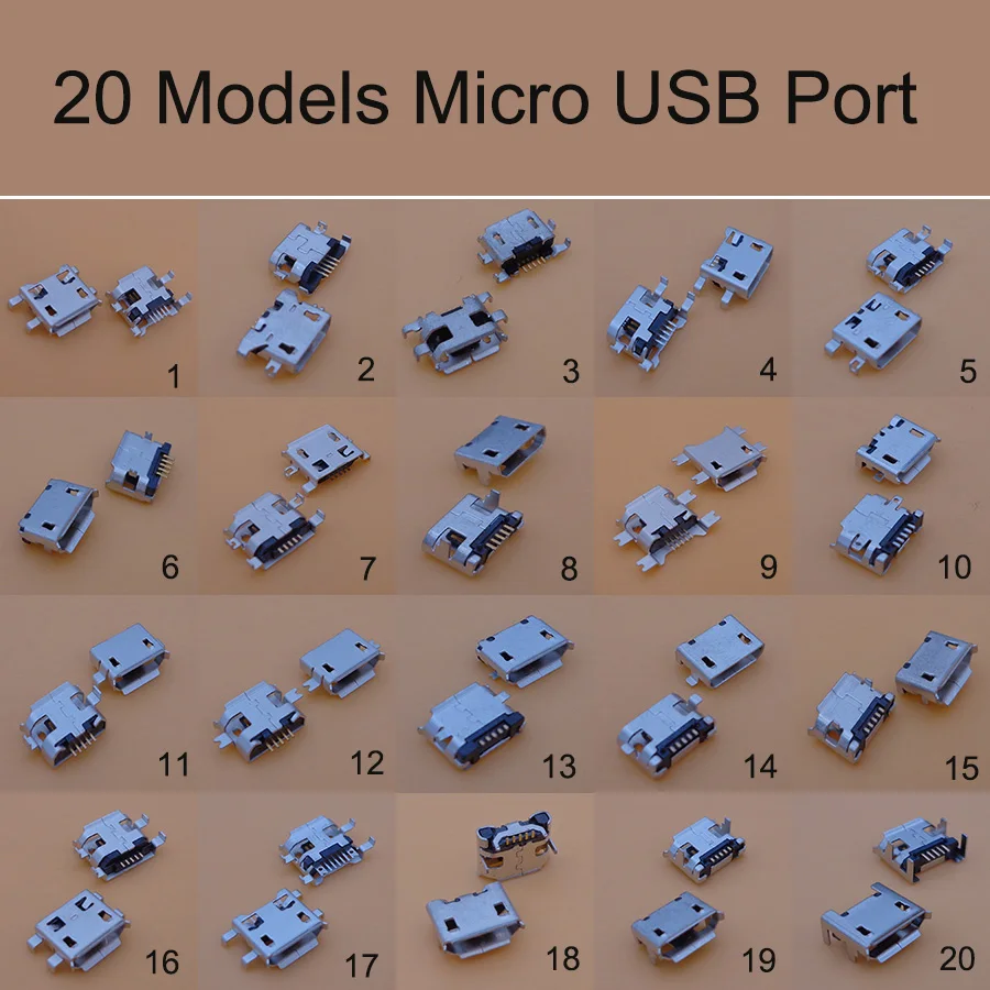 20 моделей разъем Micro mini USB 5pin 5 pins для зарядки планшета Разъем мобильного