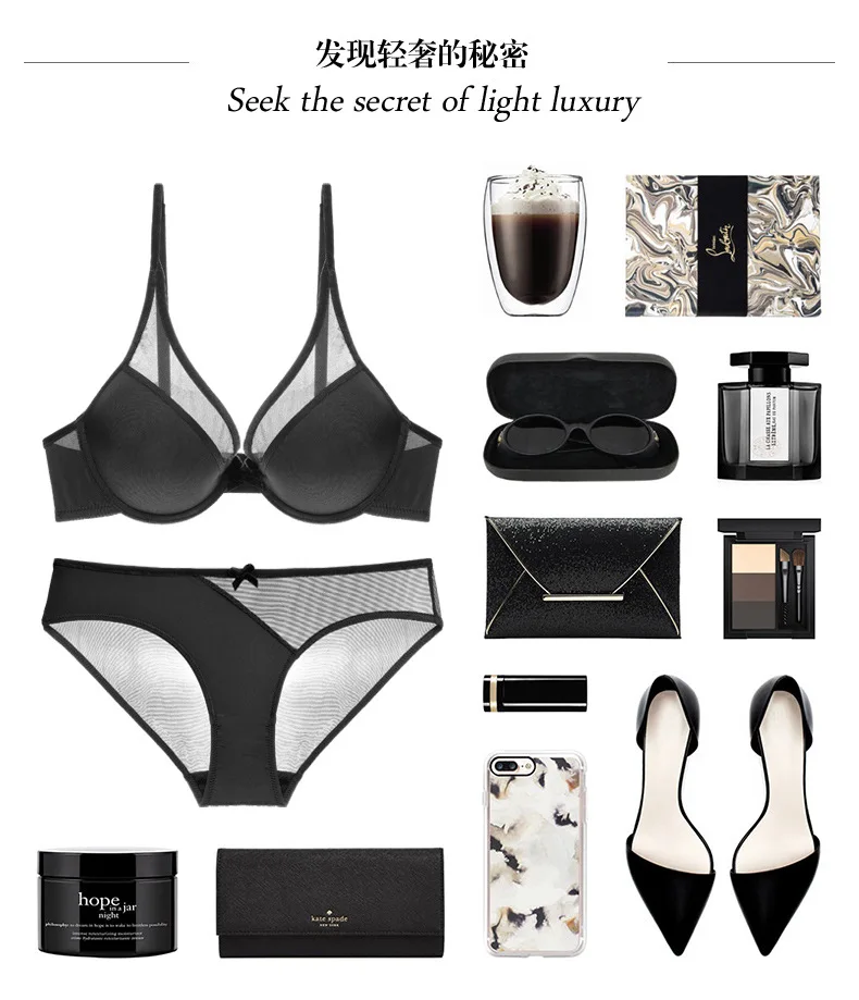 Новый сексуальный кружевной бюстгальтер с 3/4 чашечкой комплект бюстгальтером