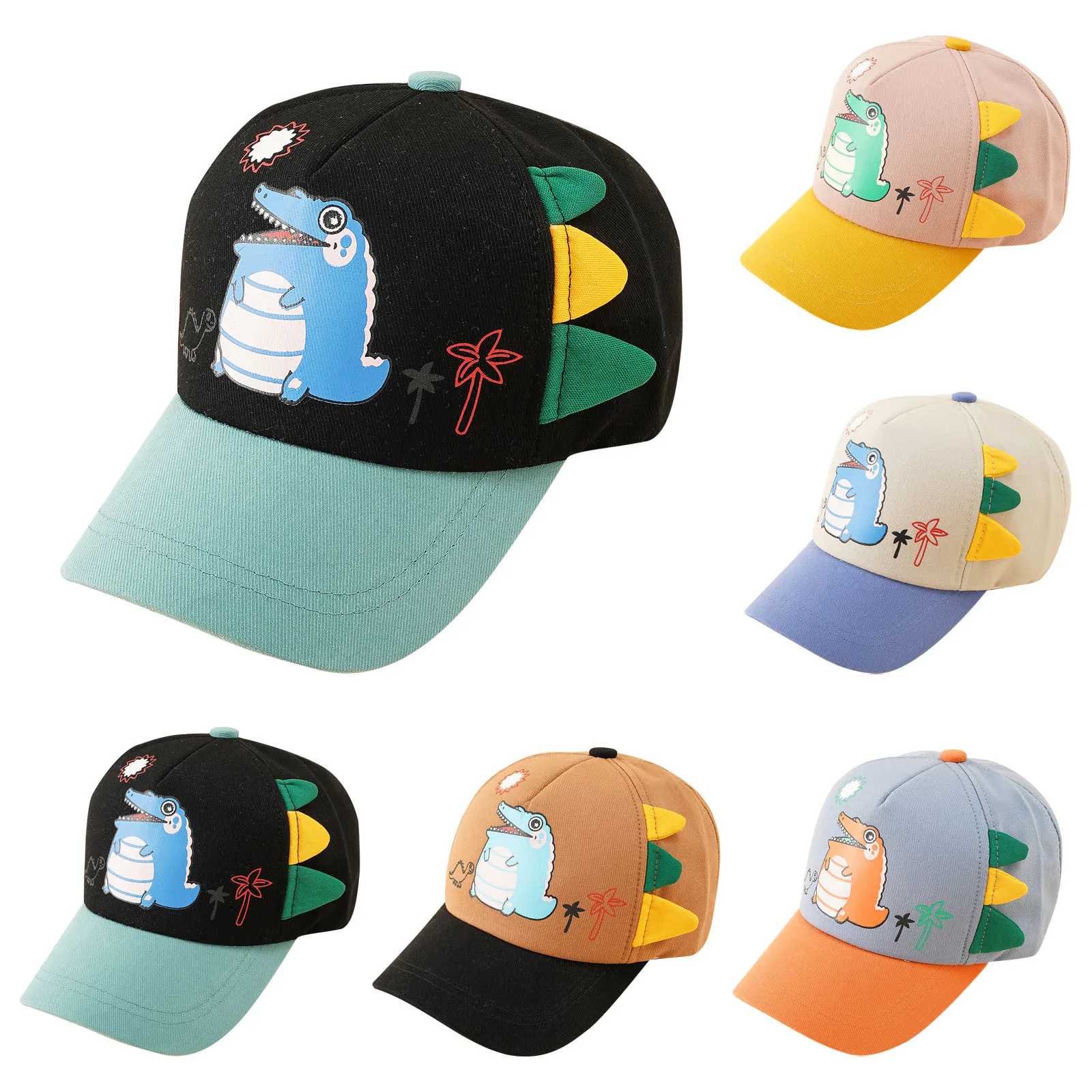 

Baby baseball cap Kids Summer Breathable Outdoor Children Cartoon Dinosaur Baseball Cap Sun Hat baby hat бейсболка детская