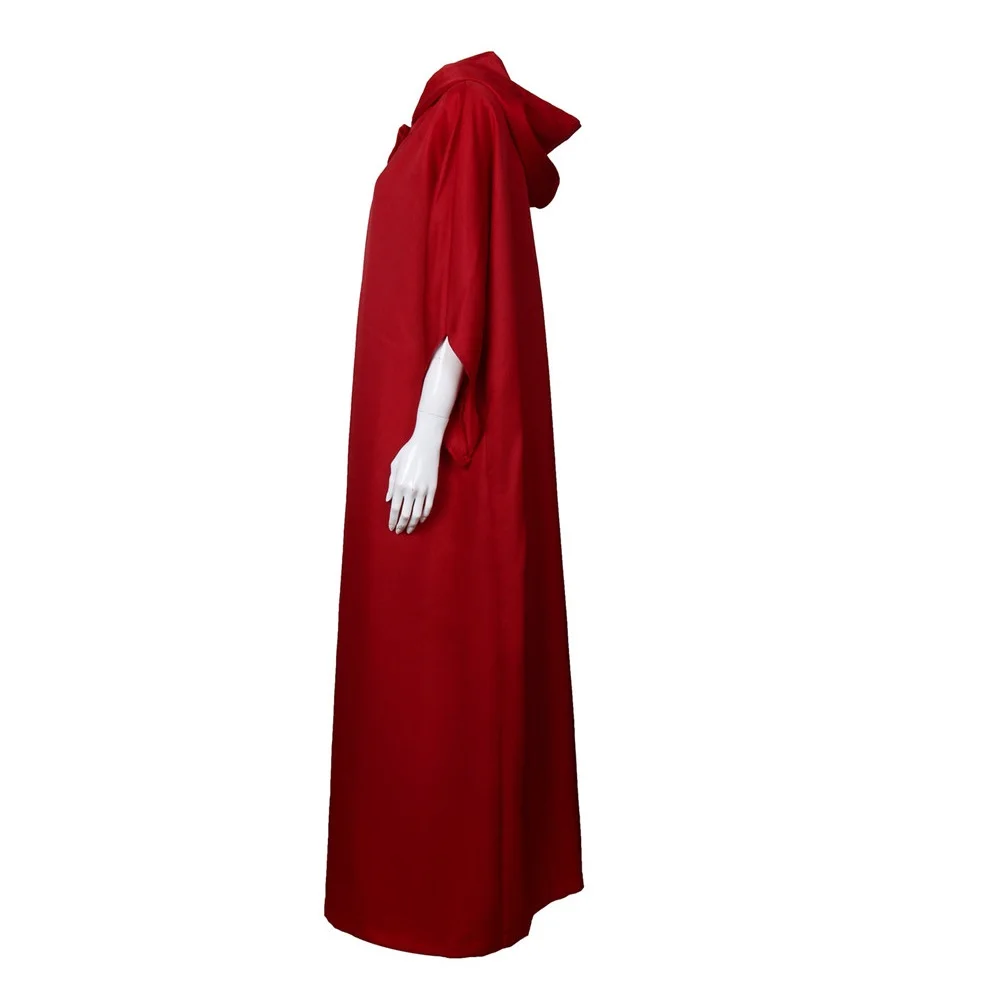 the handmaids tale cosplay costume halloween handmaid offred cloak cape long sleeve dress white hat women carnival party props free global shipping